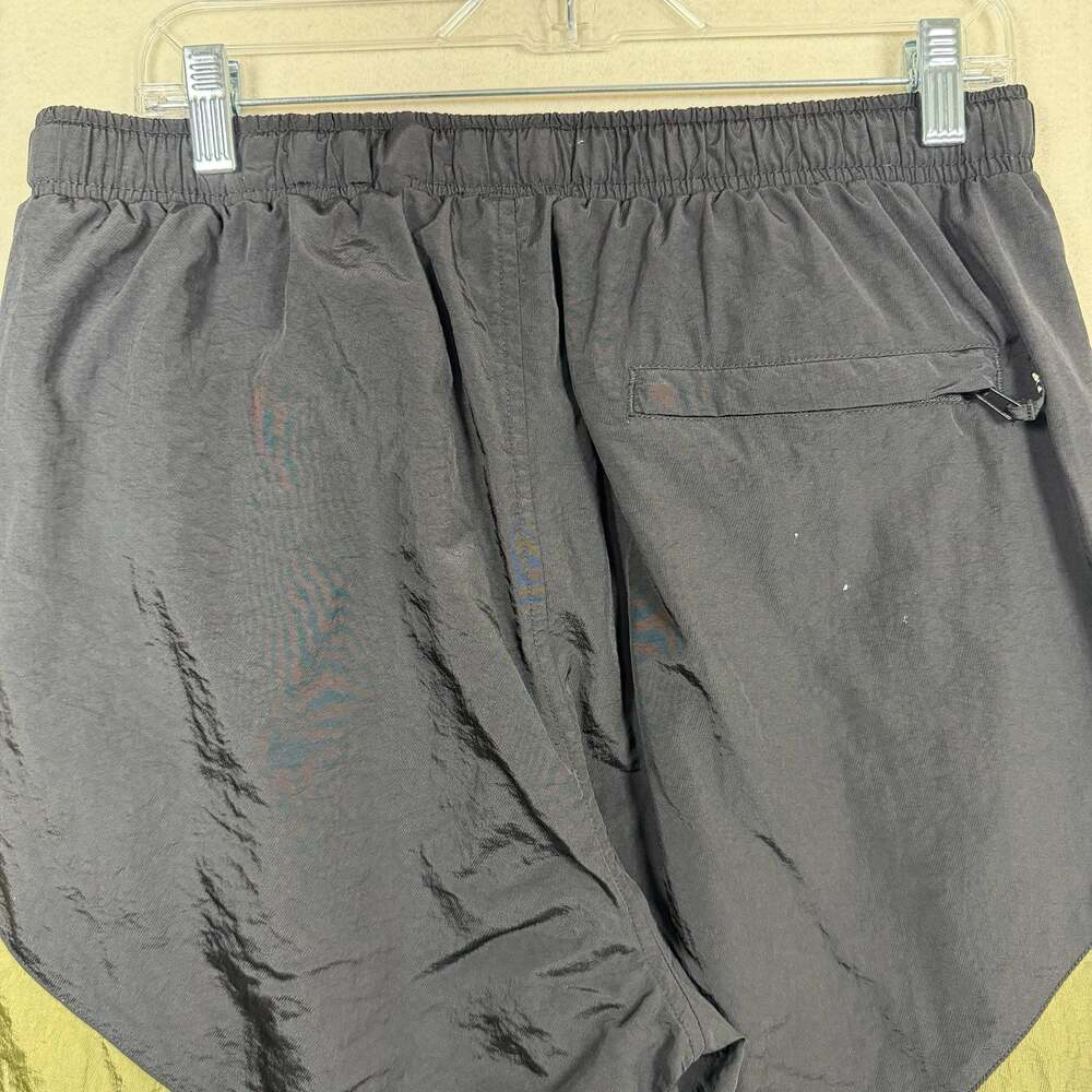 FTP Pants Mens Size XL Colorblock Nylon Warm-Up Black Olive White Nylon Flaws - Picture 8 of 14